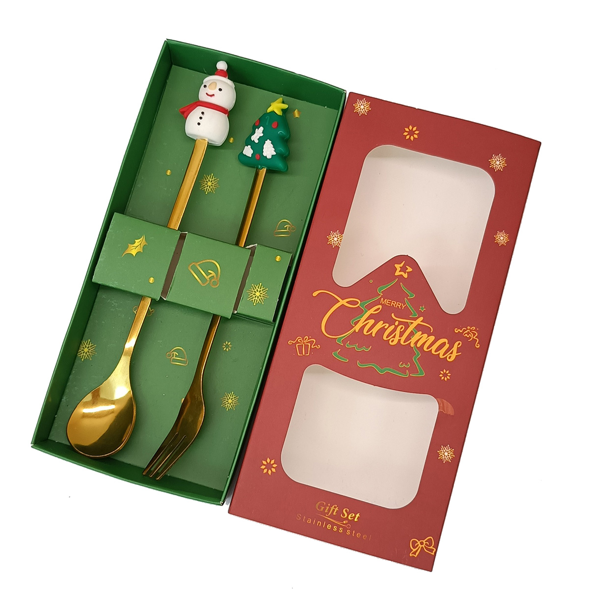 Q-K3.1 DC1052-006-4 Gift Set Cutlery 2pcs- Christmas