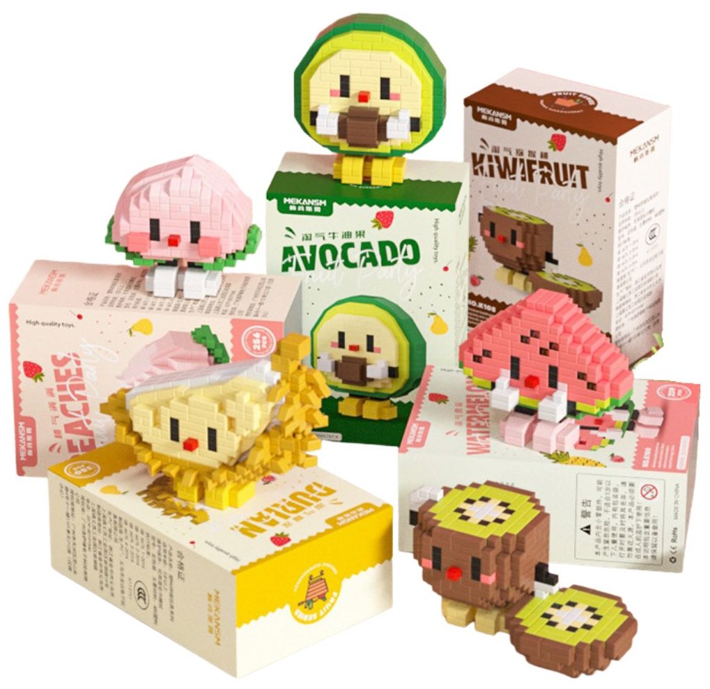 L-F7.1 S1 Building Block Set Fruit Party  - 12pcs in display