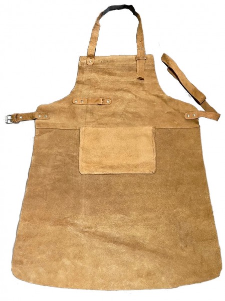 Y-E3.5 Leather BBQ Apron Thicker Leather 85x65cm Light Brown