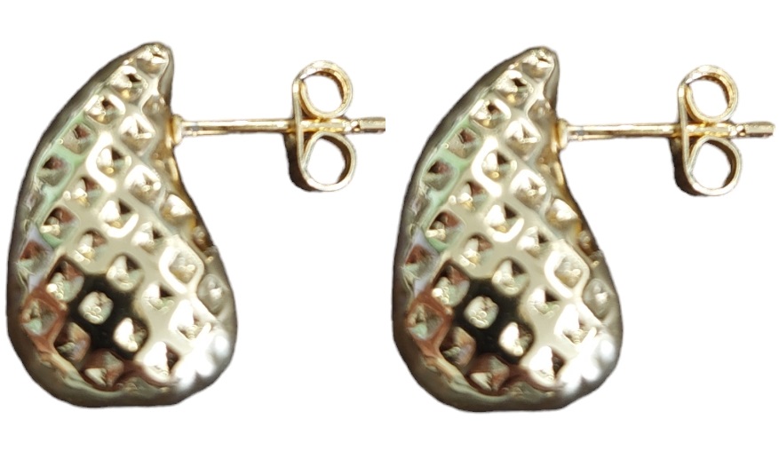 E-D19.2 E103-211S. S. Steel Drop Earrings 2cm
