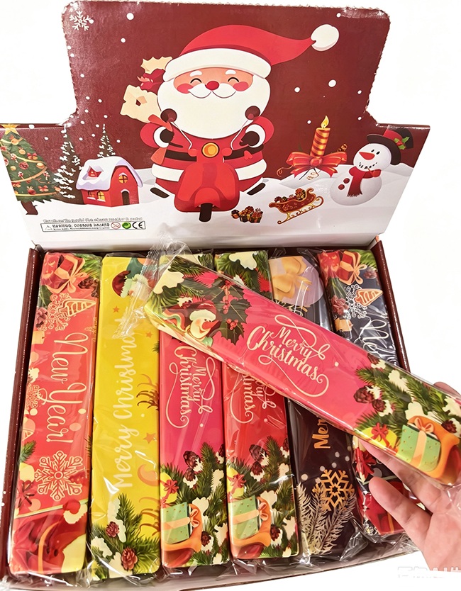 T-O7.2 TOY2619-117 Slow Rise Squishy Butter XL Christmas 21x4.5cm - 12pcs