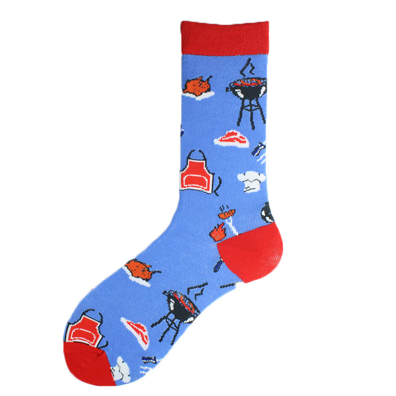 S-I3.1 SOCK2246-071-9 Pair of Socks Size 38-45 Barbecue