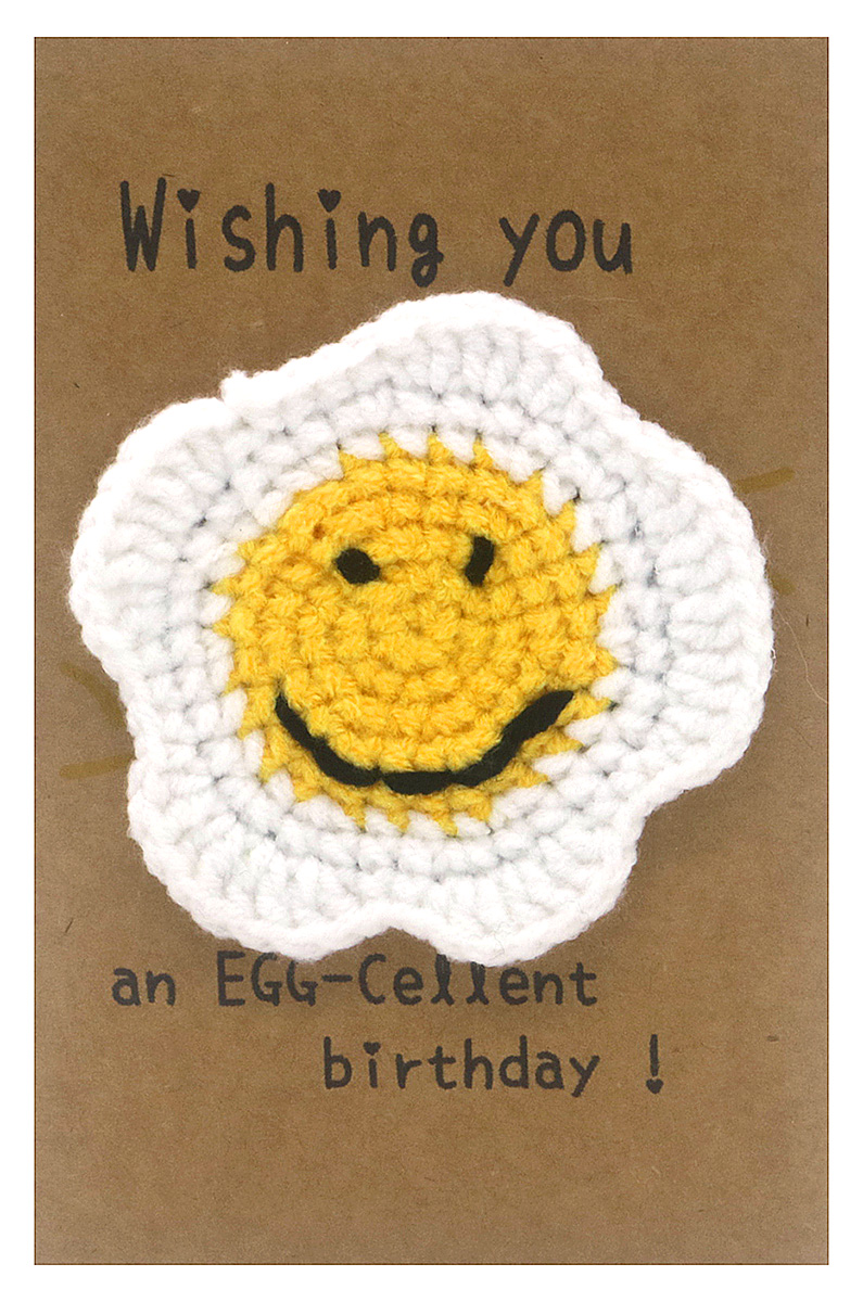 D-C15.2 PC2577-012 Positive Knitted Gift Card 14x9.5cm Egg