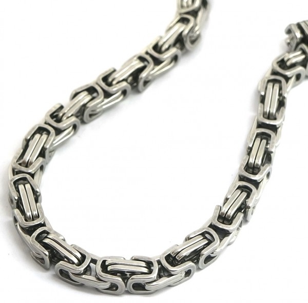 E-A11.1 N628-009 S. Steel Necklace XL 6mm Chain 55cm