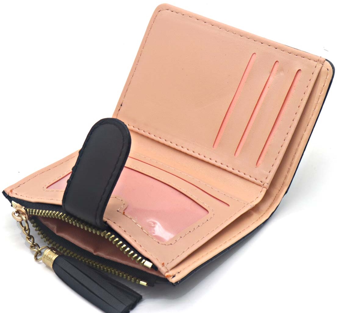 T-N5.2 W804-003-2 PU wallet 12x9x1.5cm Black