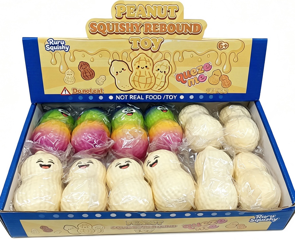 Y-F3.2 TOY2619-028 Squishy Peanut 9cm Slow Rising - 12pcs