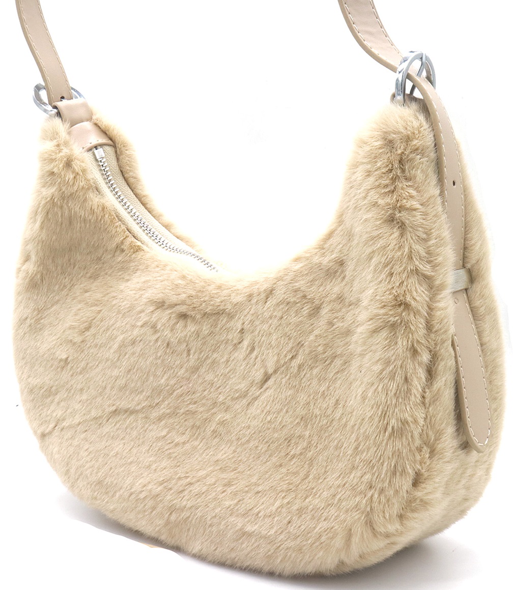 Q-K5.2  BAG727-010-5 Fluffy Bag PU 25x20x8cm