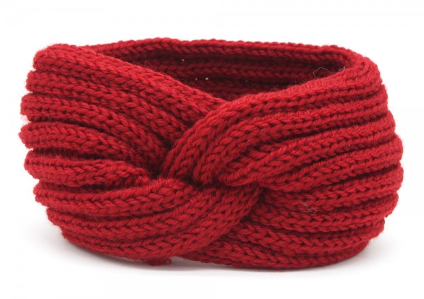 T-P2.1 H401-001K Knitted Headband Red T-P2.1 H401-001K Knitted Headband Red