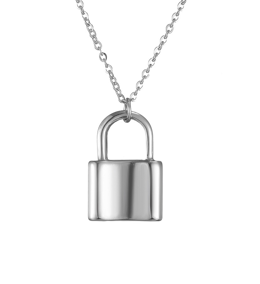 I-B6.2 N074-019S S. Steel Necklace 1.5cm Lock 40-45cm