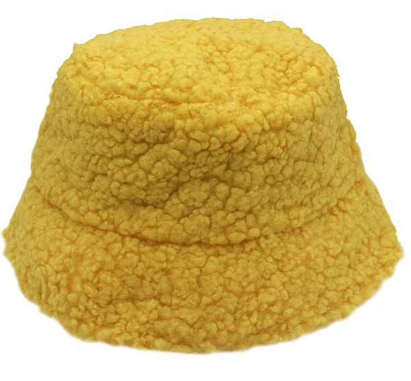 H-D26.1 HAT040-020 Bucket Hat Teddy Yellow