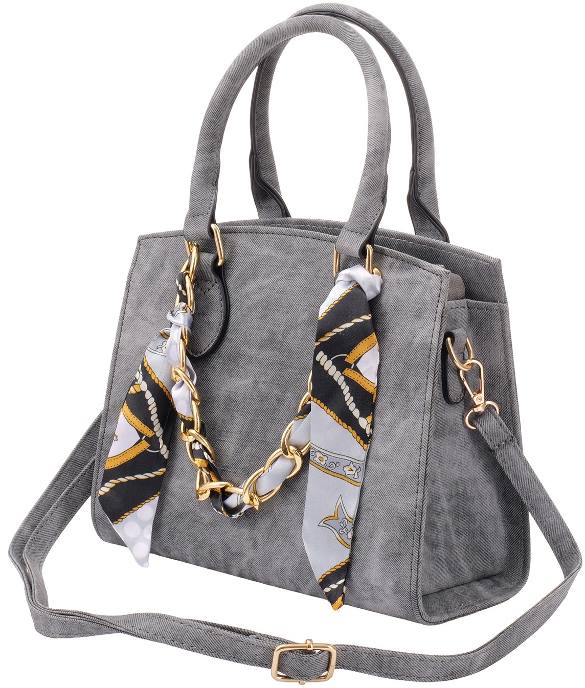 Q-B7.1 BAG1117-002-1 Pu Bag 26x20x11cm Grey