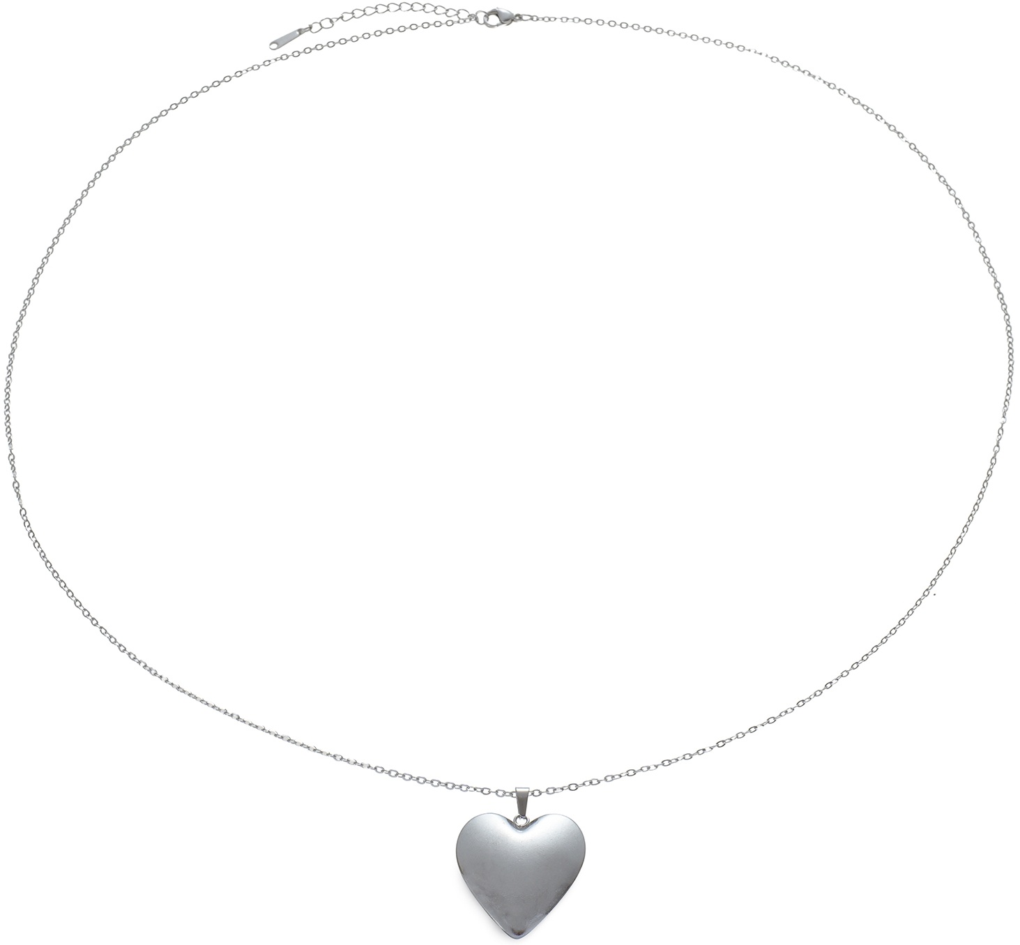 H-A4.1 N2618-040S S. Steel Necklace Heart 70-75cm Long
