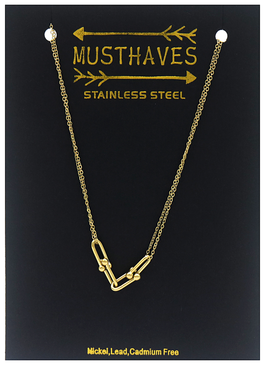 D-F23.2 N031-037G S. Steel Necklace