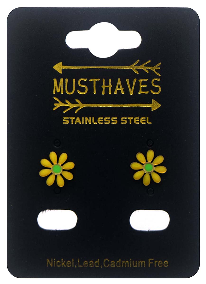 D-C19.3 E074-001-2 S. Steel Studs 10mm Flower