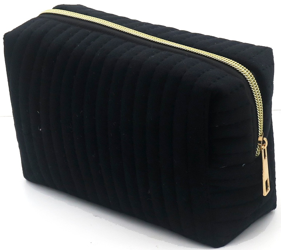 Q-H7.1 BAG1116-004-2 Make Up Bag 17.5x10x6cm Black