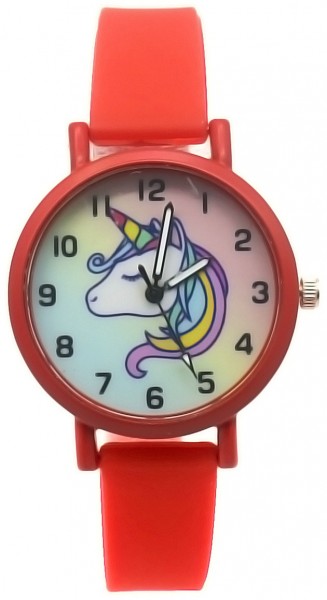 A-A7.3 W002-005 Kids Watch Unicorn 33mm Red A-A7.3 W002-005 Kids Watch Unicorn 33mm Red