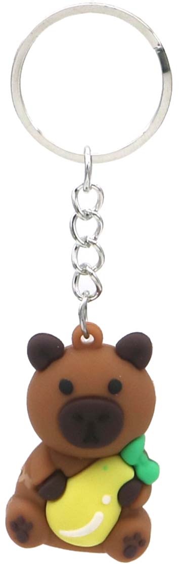 H-C1.1 KY1146-001 Capybara Keychains - 12pcs