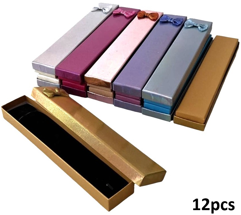 Y-F1.1 PK1032-007 Gift Box 21x4x2cm - Mixed Colors - 12pcs