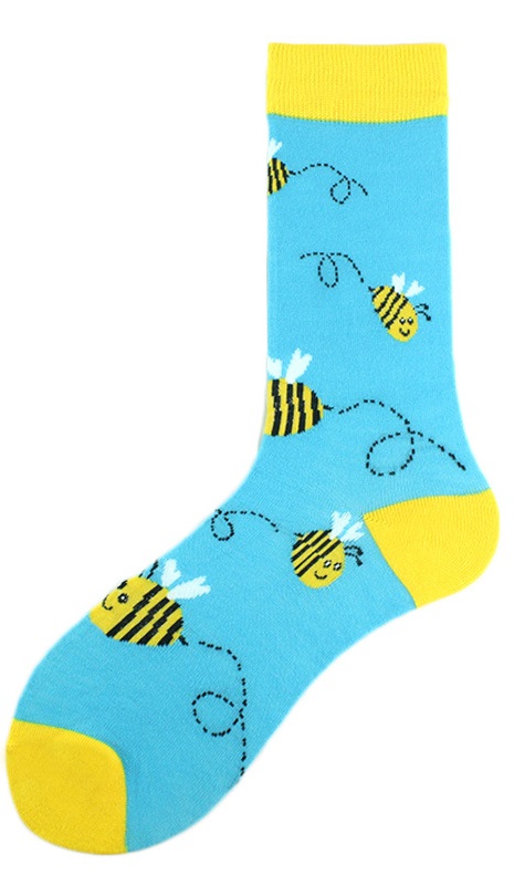S-H6.4 SOCK2246-037-BEE pair of Socks Size 38-45 - Bee