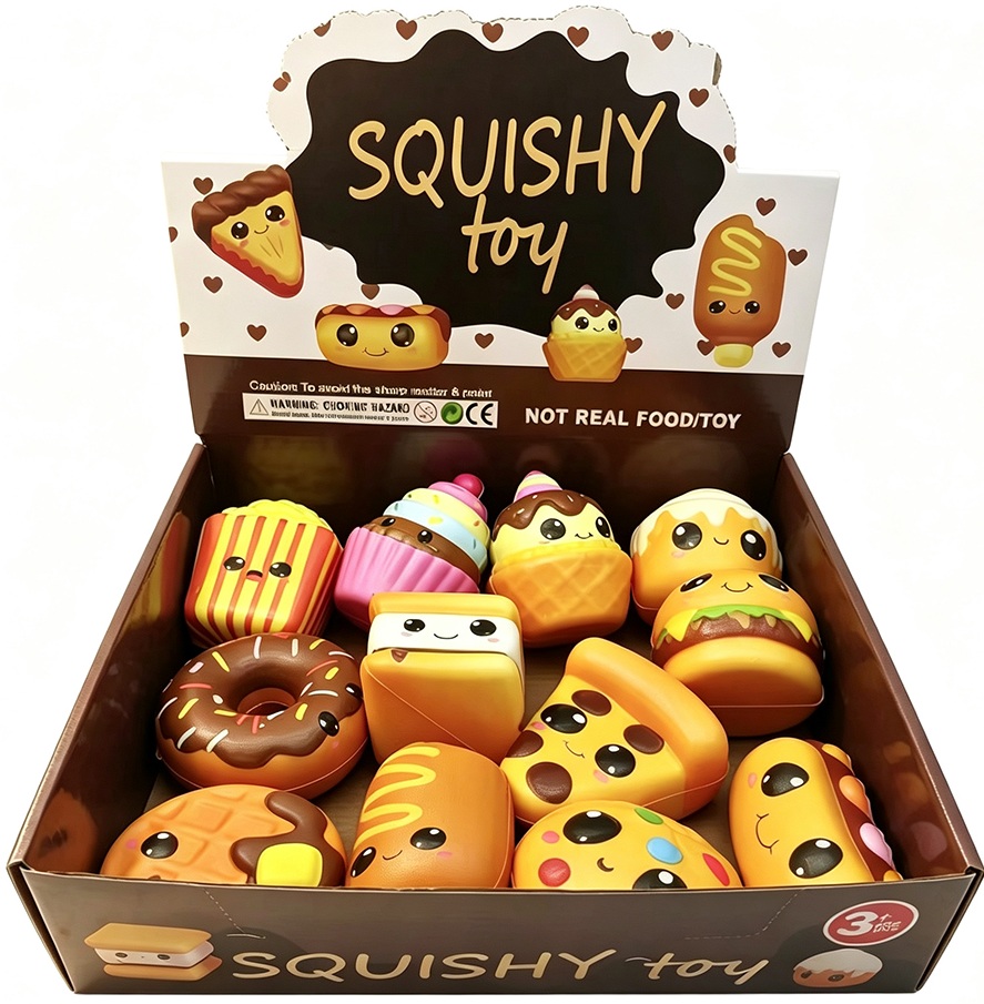 Y-F3.1 TOY2619-106 Slow Rising Squishy Pastries - 12pcs