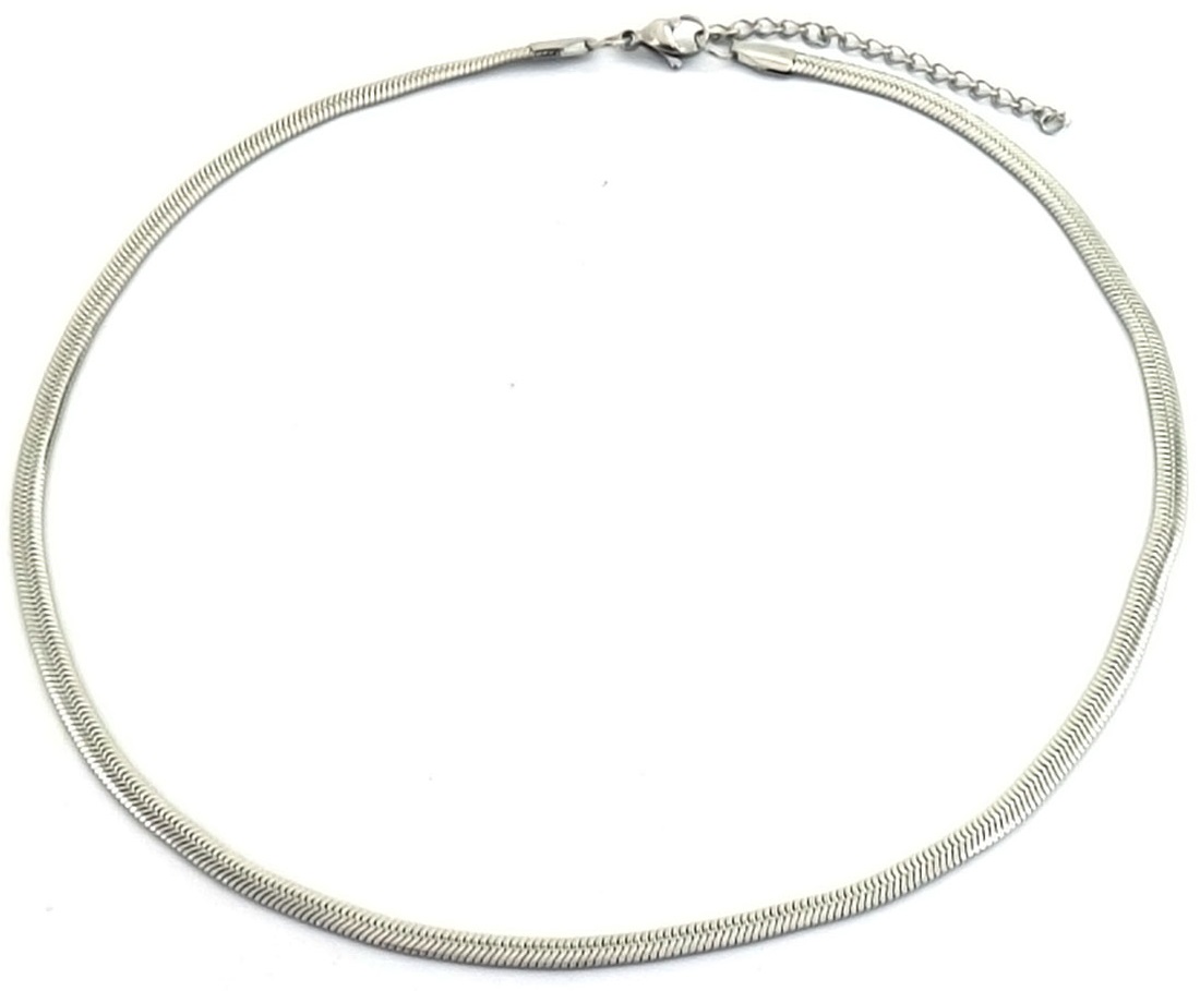 A-B19.4 N628-002S S. Steel 4mm Necklace 40-45cm
