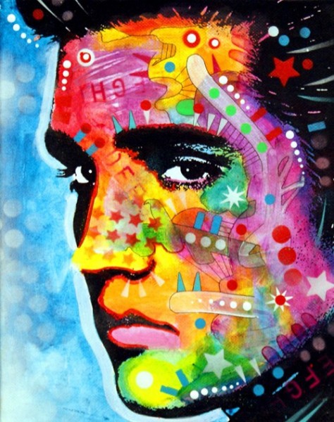 R-H5.1 DP2280221 Diamond Painting Elvis 50x40cm - Square Sto