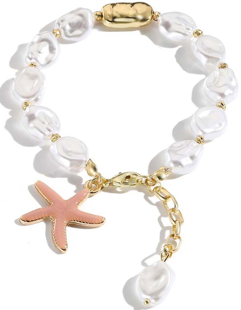 J-A6.3 B2540-008 Fashion Bracelet Pearls - Starfish J-A6.3 B2540-008 Fashion Bracelet Pearls - Starfish