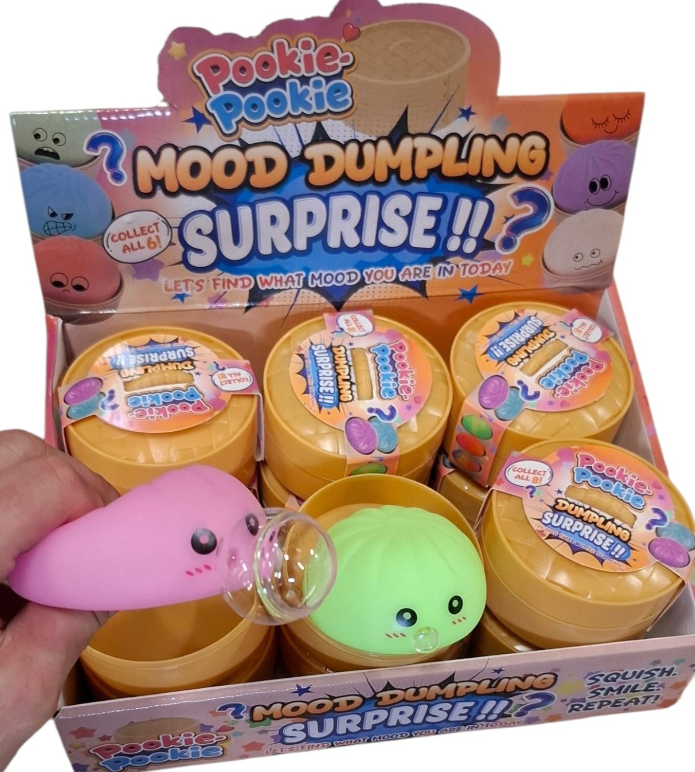 Z-D3.5 Squishy Dumpling Bubble Blower 8.5cm - 12pcs