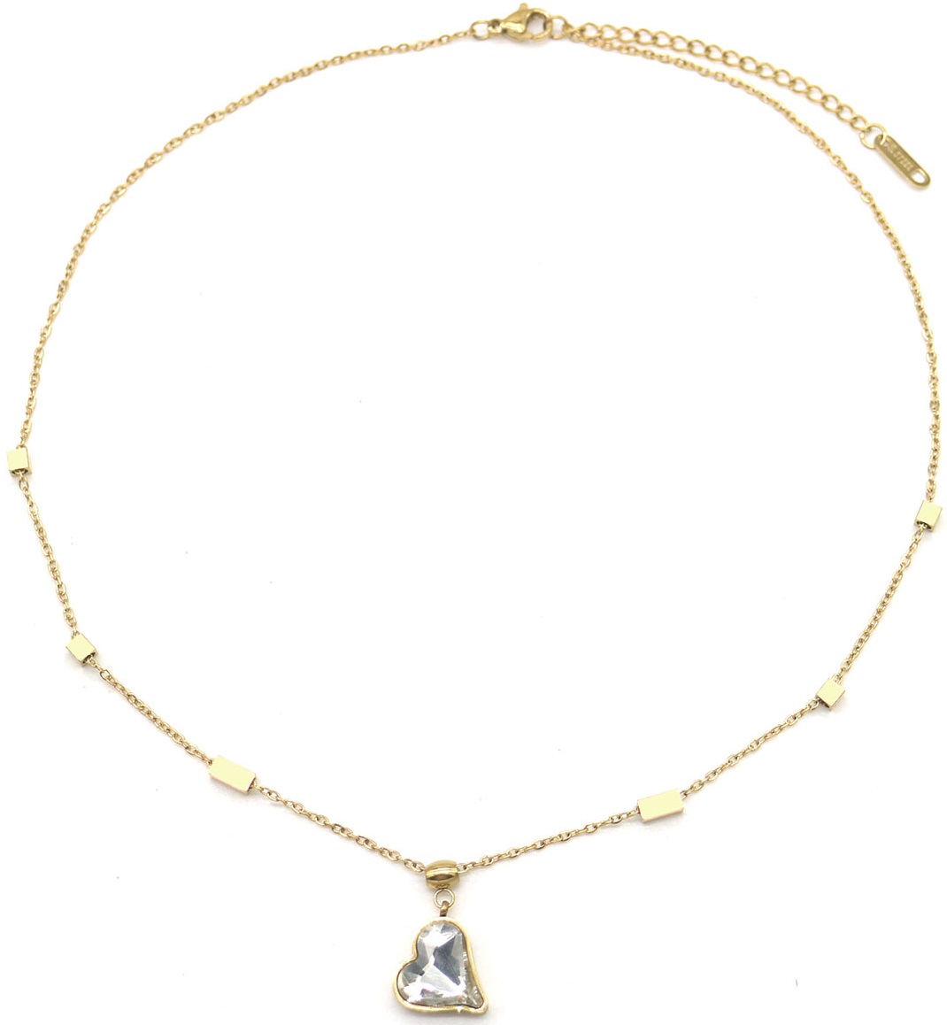 A-B10.2 N088-066G S. Steel Necklace Heart