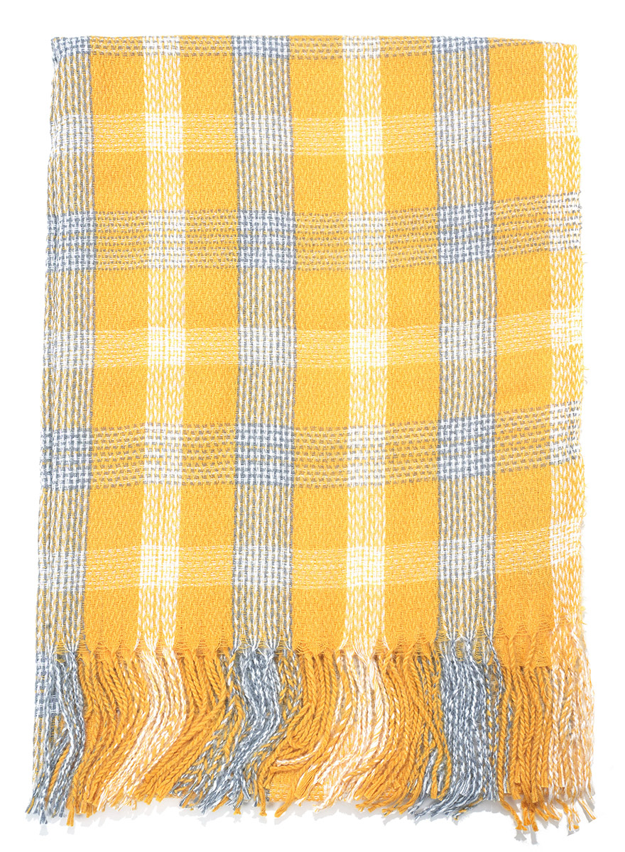 Z-F5.2 SCARF705-185-6 Scarf Soft Checkered 180x70cm