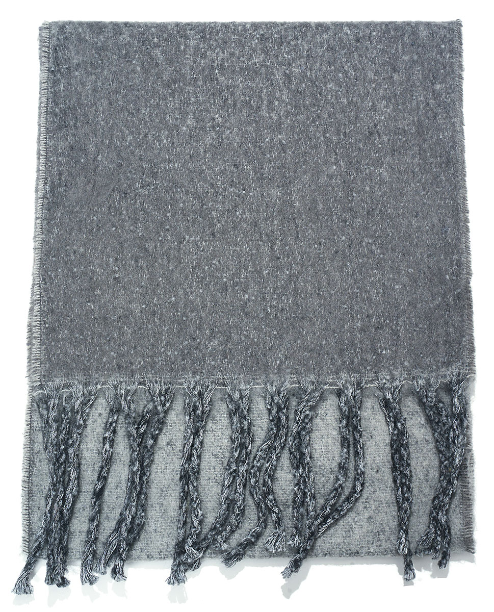 Y-D3.1 SCARF705-176-5 Winter Scarf 190x40cm - Grey