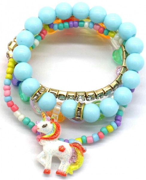 X-P9.2 B624-004 Bracelet Sets For Kids Unicorn 4pcs