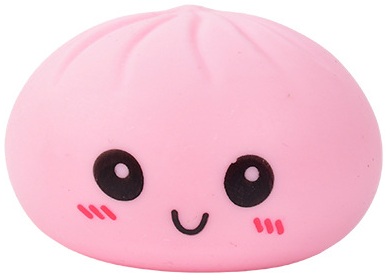 L-F8.2 TOY2610-010 Squishy Dumpling Large 8.5x6cm - Pink