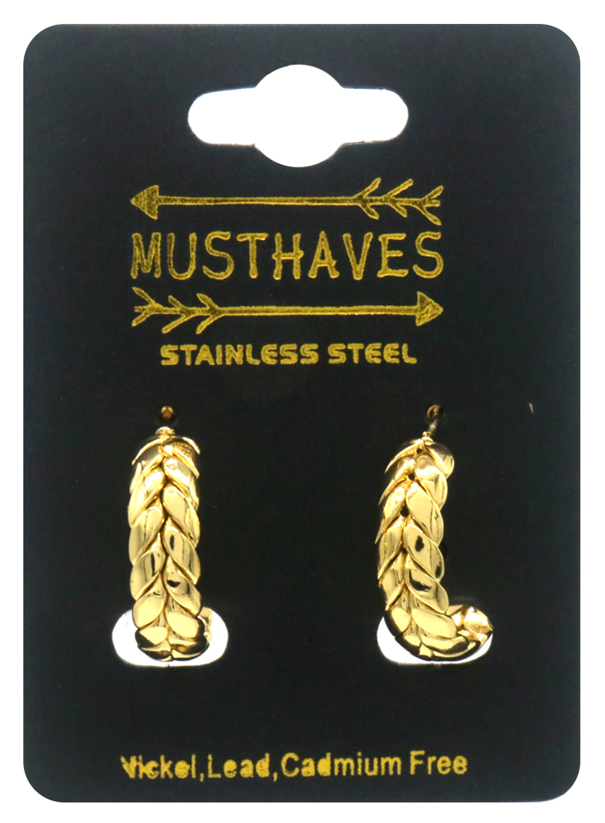 B-A15.1 E2593-224G S. Steel Earrings 20mm