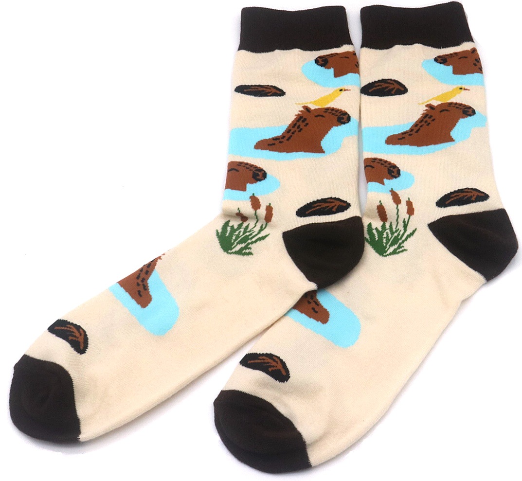 S-I7.4 SOCKS2548-004 Pair of Socks Size 38-45 Capybara