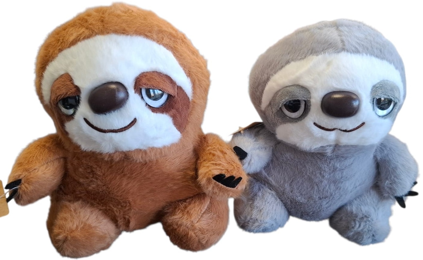 Y-C5.4 TOY1157-002 Plush Sloth 22cm - Mixed Colors