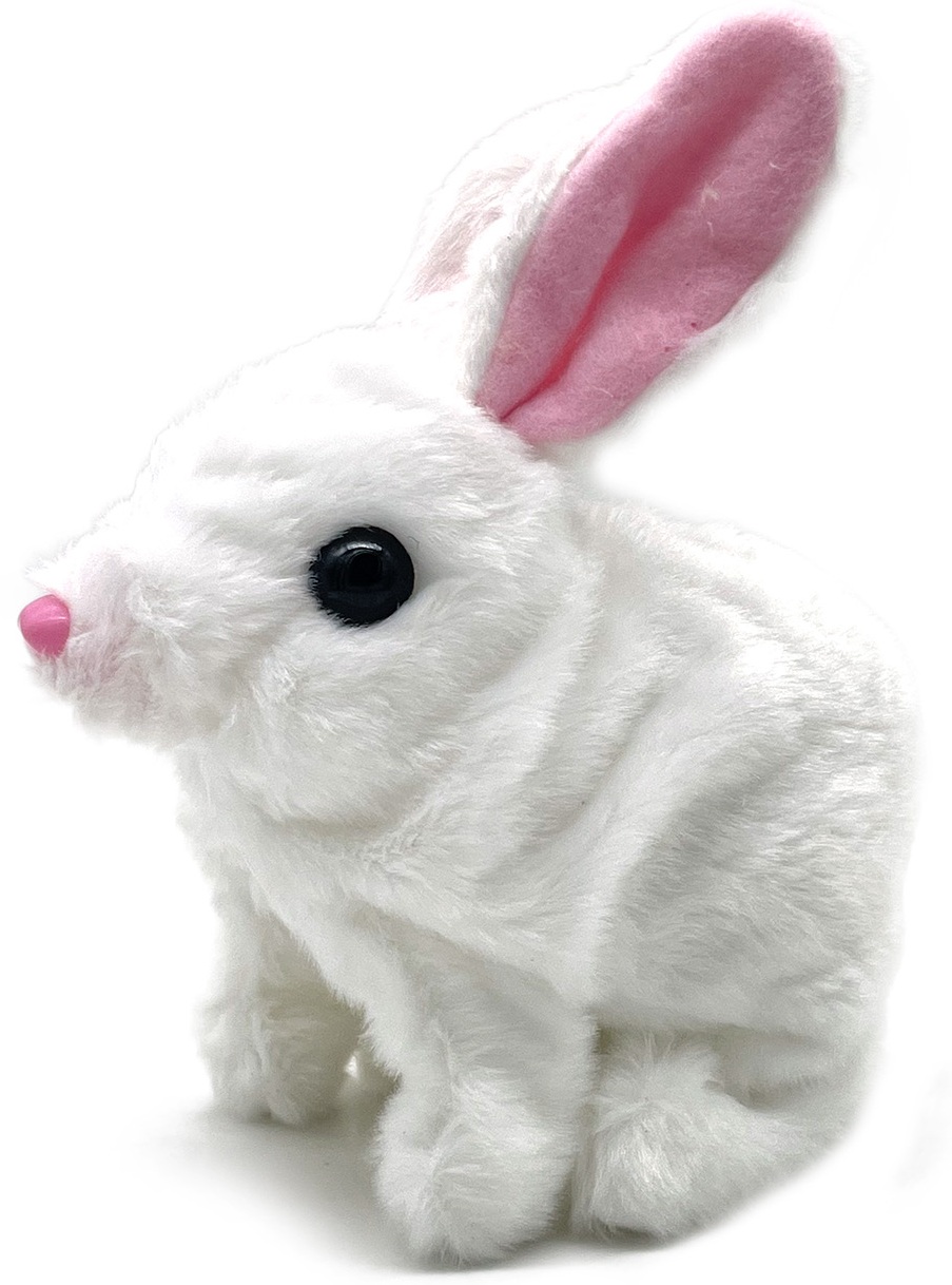 L-C8.2 TOY1149-001 Walking Rabbit 15cm Movement and Sound - Mixed Colors - 1pc