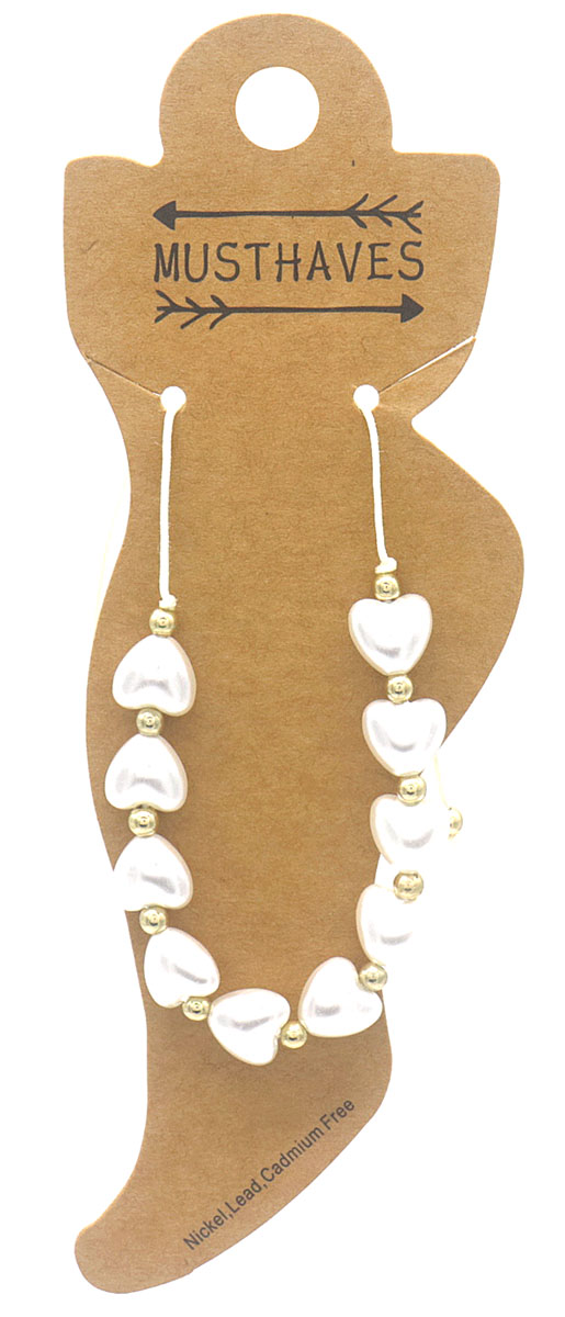 D-C15.2 ANK830-076 Anklet Hearts