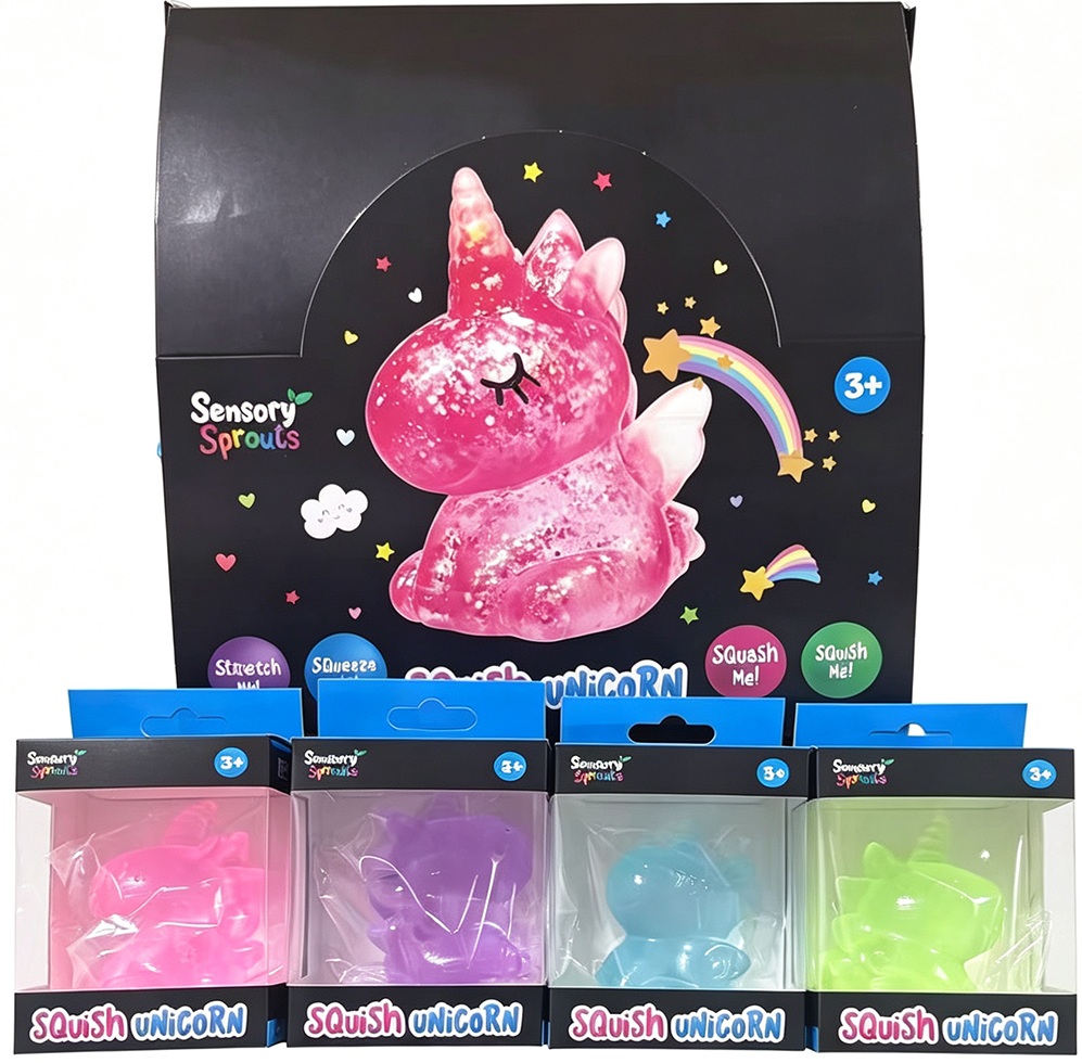 Q-A3.2 TOY2610-170 Sugar Squishy Unicorn 8cm - 12pcs