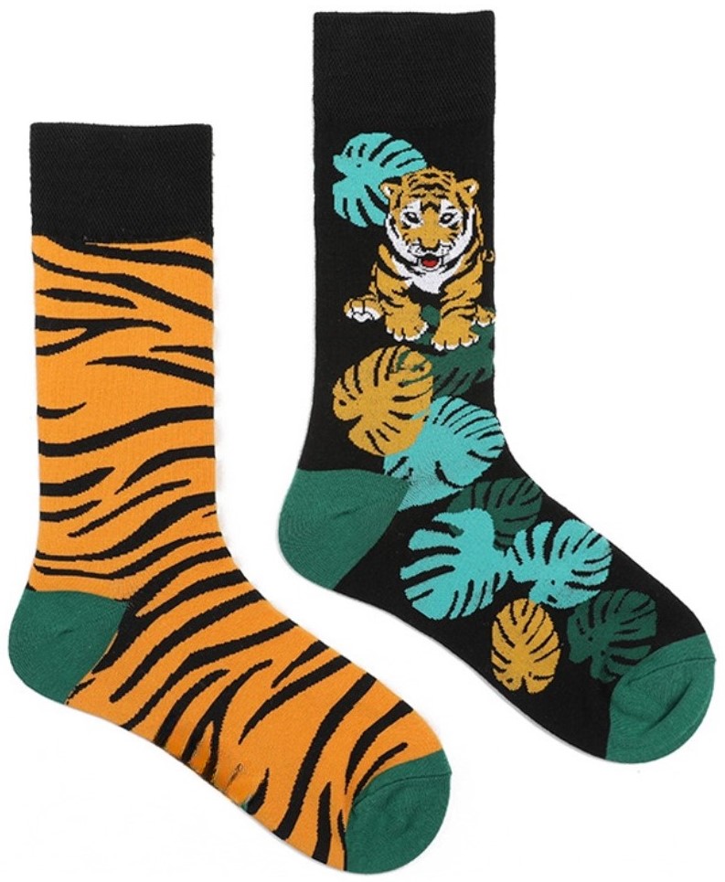 S-K1.1 SOCK2368-017 Pair of Socks Size 38-45 Tiger