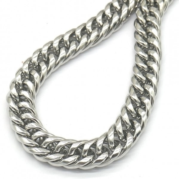 E-A24.1 N628-007 S. Steel Necklace XL 10mm Chain 55cm