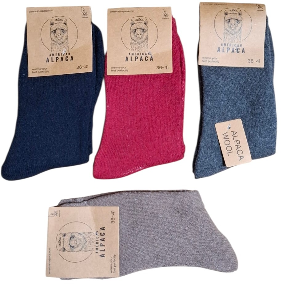 K-D4.1  EP25-8201 Pair of Woolen Socks Size 36-41 - Mixed Colors - 1pc