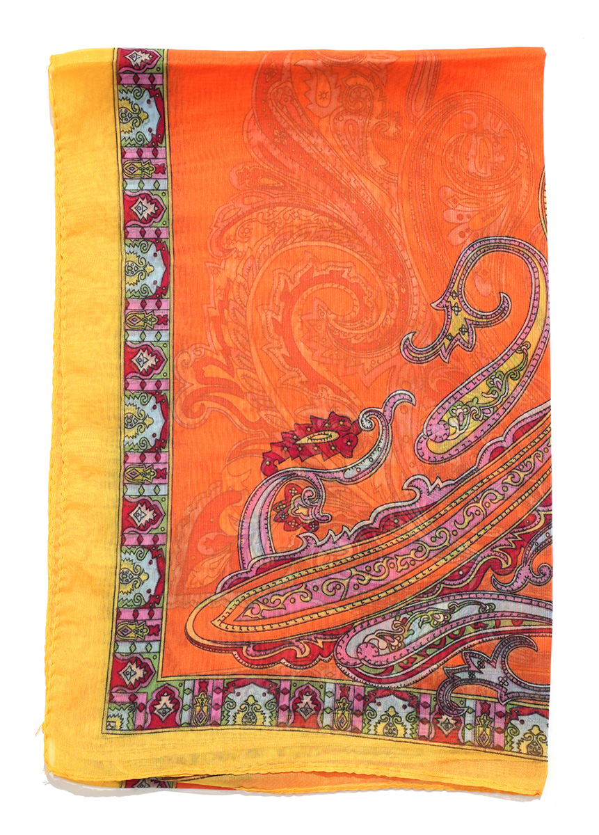 H-E1.1  SCARF2480-037-3 Summer Scarf Extra Thin 150x50cm