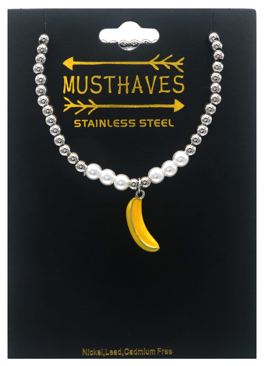 A-C5.3 B2503-055S-3 S. Steel Bracelet Banana