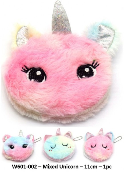 X-B9.1 W601-002 Wallet Mixed Unicorn- 11cm - 1pc