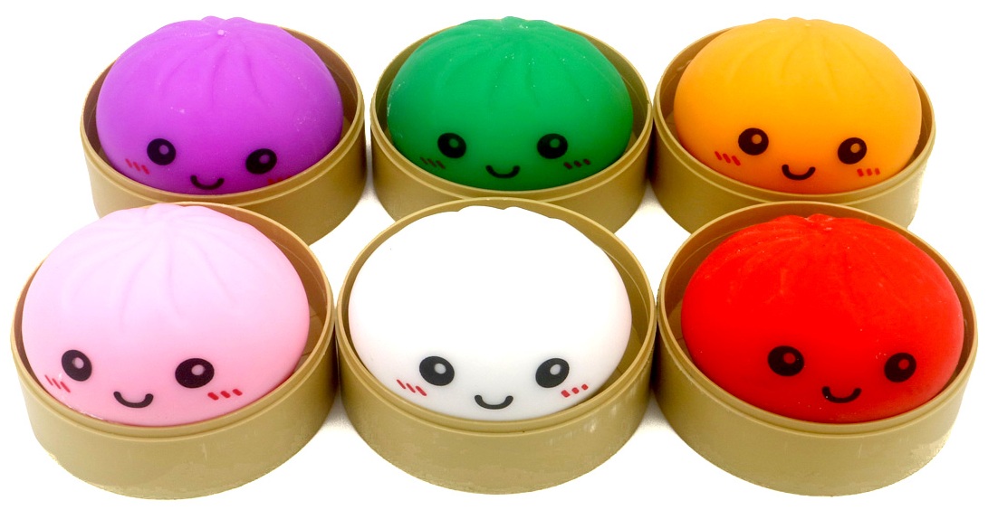 T-N3.1 TOY002-002 Squishy Dumpling 8.5cm - 12pcs