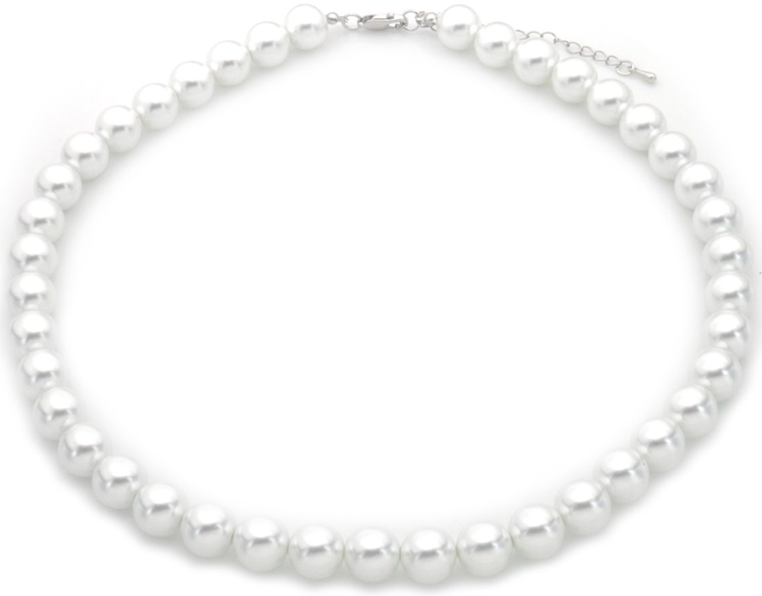 D-C24.2 N928-001-2 Necklace Glass Pearls 10mm