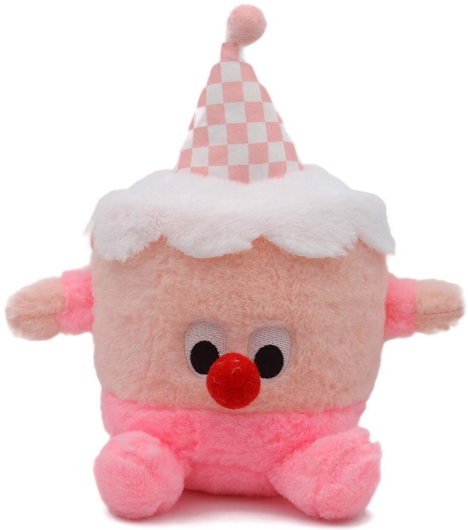 Y-F4.1  TOY2597-006 Soft Plush Birthday Cake 22cm - Mixed Colors - 1pc