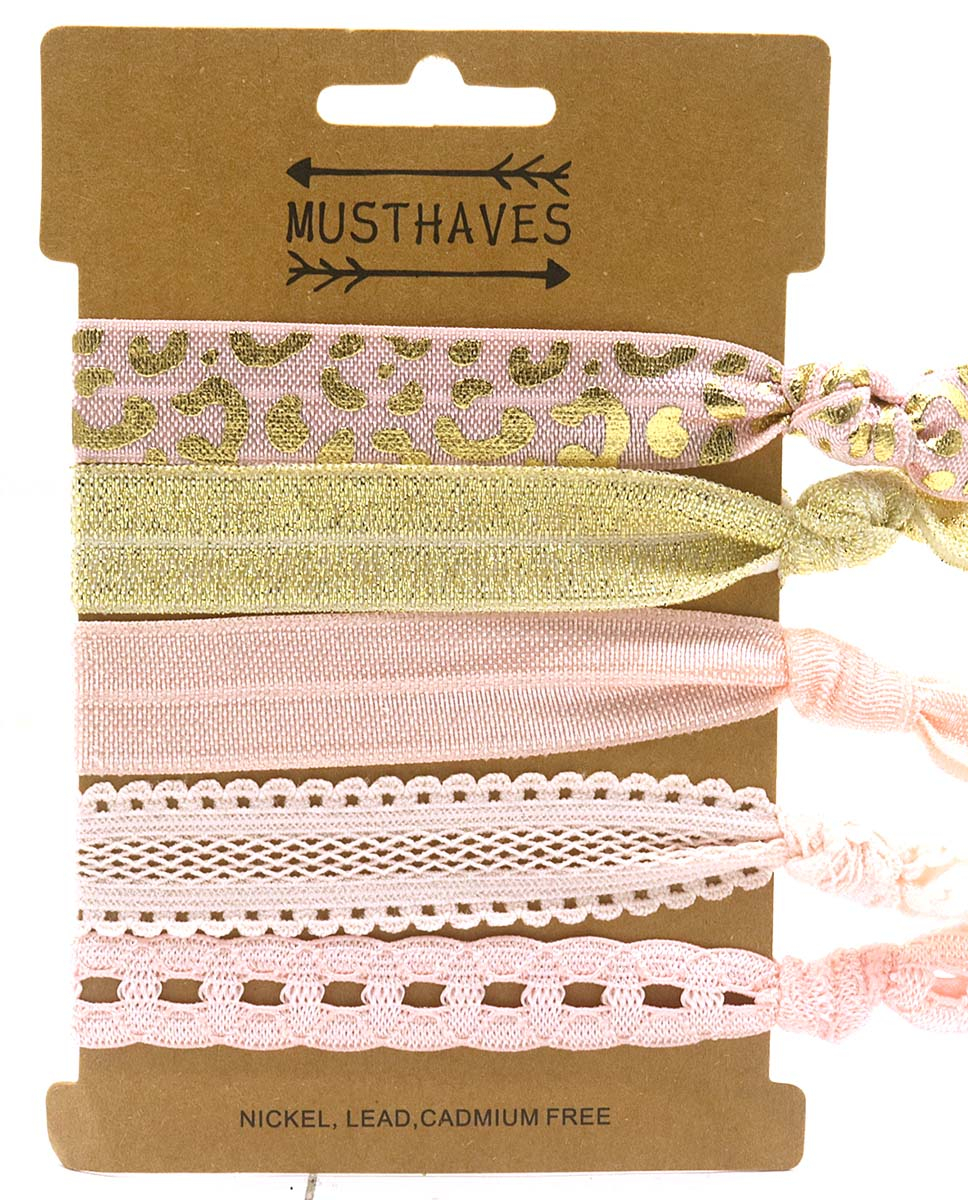 J-E2.1 H709-003 Hair Tie Elastics 5pcs