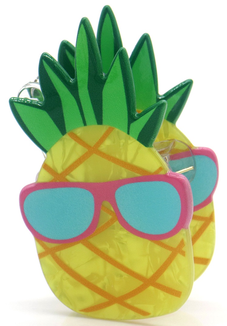 X-J6.1 H1038-009 Trendy Hair Claw Pineapple 7cm